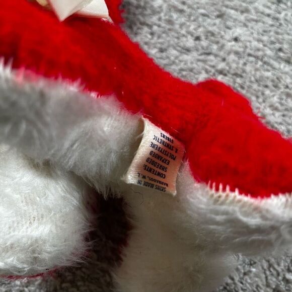 Commonwealth of Pennsylvania Red White Plush Puppy Stuffed Animal VTG 50s 7" - Picture 7 of 9